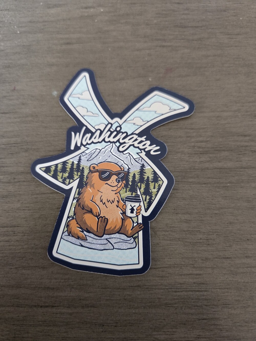 Washington State Exclusive Dutch Bros Sticker